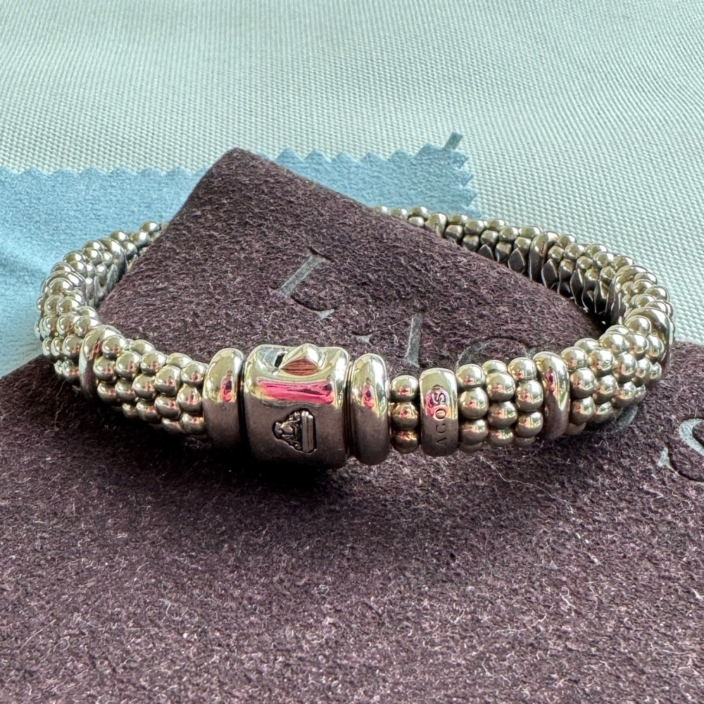 Authentic Lagos Cavier Sterling Silver Bracelet with receipt | never used